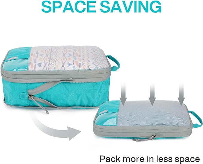 BAGSMART Compression Packing Cubes for Travel Essentials | 14 Set /6 Set /4 Set/2 Set, Lightweight, Durable