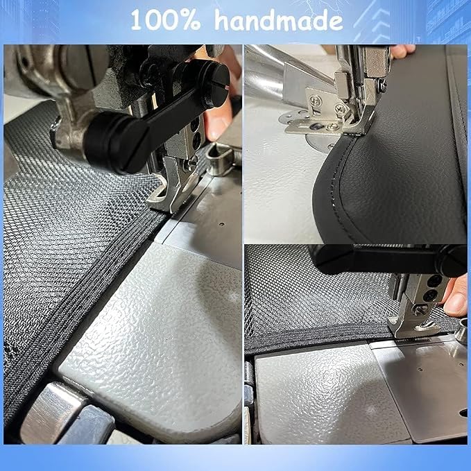 Leather Car Backseat Organizer with Tablet Holder - 9 Large Storage Pockets, Foldable Food Tray & Anti-Scratch Kick Mats - Universal Car Seat Protector for Kids, Pets & Travel Accessories 1 Pack