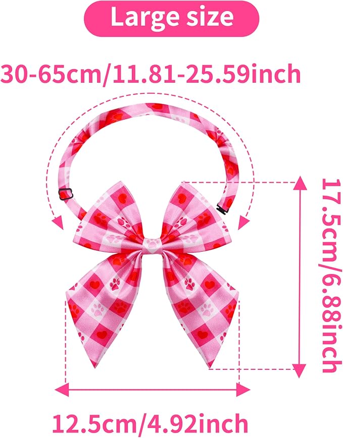 PET SHOW 10 Pack Paw Sailor Dog Bowties for Large Dogs