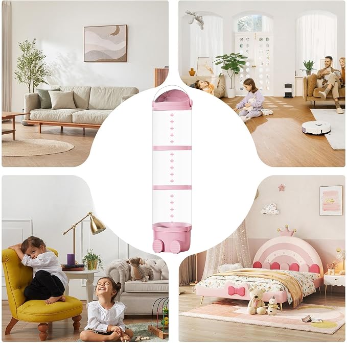 Plush Storage Tube Transparent | Kids Plush Doll Clear Storage Tube for Plush Toy Display Storage Organizer Kids Room Nursery Playroom Home Decor Soft Toy