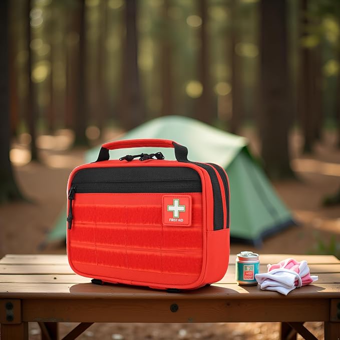 2Pack Handy Mini First Aid Kit Empty, First Aid Bag For Your Next Adventure, Emergency Kit For Home, Office, Vehicle, First Aid Supplies Organizer Bag For Travel Outing (Pro Edition)