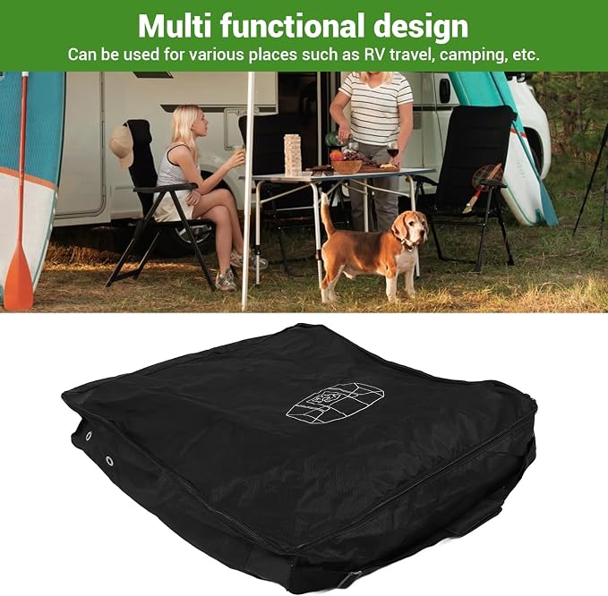 Dog Playpen Storage Bag, Heavy Duty Oxford Carrying Cases, Portable Organizer with Pockets, Ideal for RV Travel, Camping & Outdoor Use