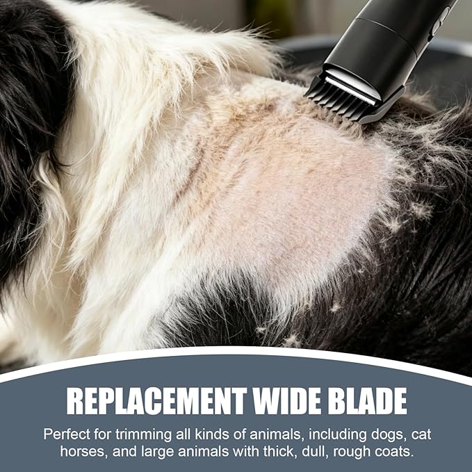 3Pack Dog Grooming Wide Blade,Detachable Pet Dog Grooming Blades,Compatible with Andis,Oster A5,Wahl km10 Clippers.（4FW+5FW+7FW）