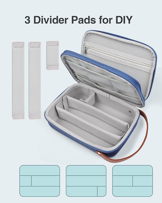 Luxtude Hair Clipper Case, Portable Barber Travel Cases for Trimmers, Guards & Accessories, Fits Wahl, Andis, Hatteker, Oneisal Grooming Tools (Case Only)