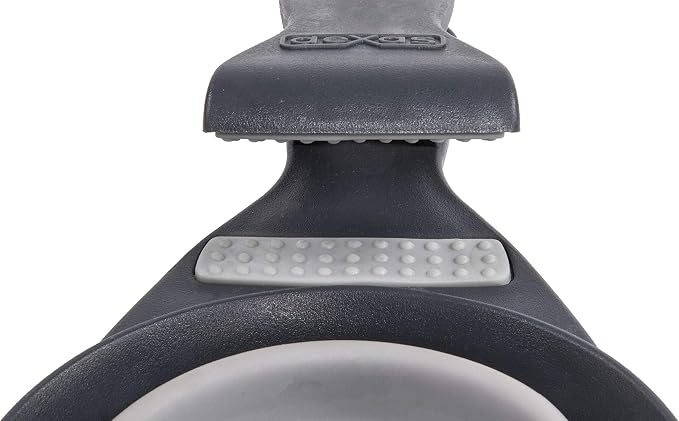 Dexas Popware for Pets Collapsible Klip Scoop, 3-in-1 Pet Food Scoop, Measuring Cup and Bag Clip, 1 Cup Capacity, Light Gray