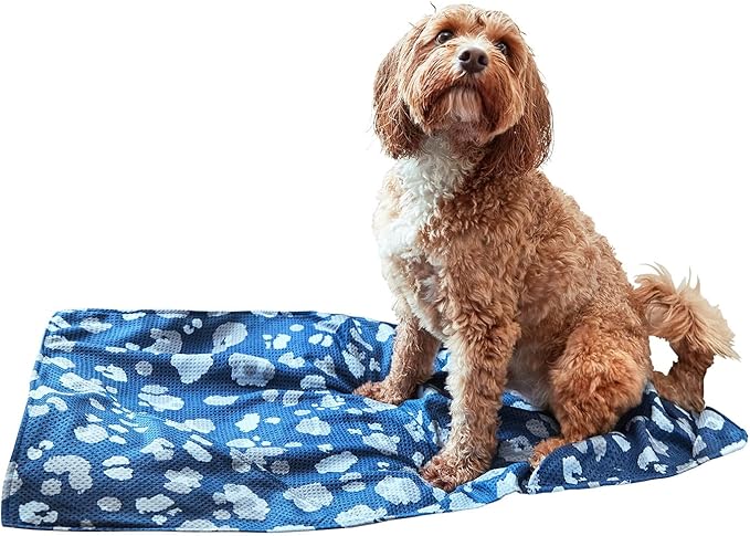 Dock & Bay Pet Towel - Super Absorbent & Quick Drying Dog Towels with Bag - 100% Recycled - K9 Camo, Large (120x70cm, 47x27)