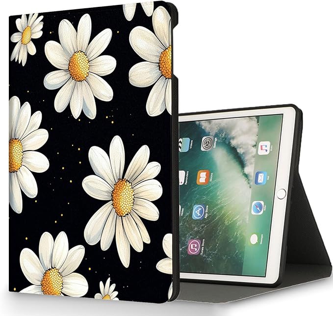 for Microsoft Surface Pro 8-13" 2021 Tablet Case,Auto Wake/Sleep,Adjustable Stand Protective Cover - Daisy