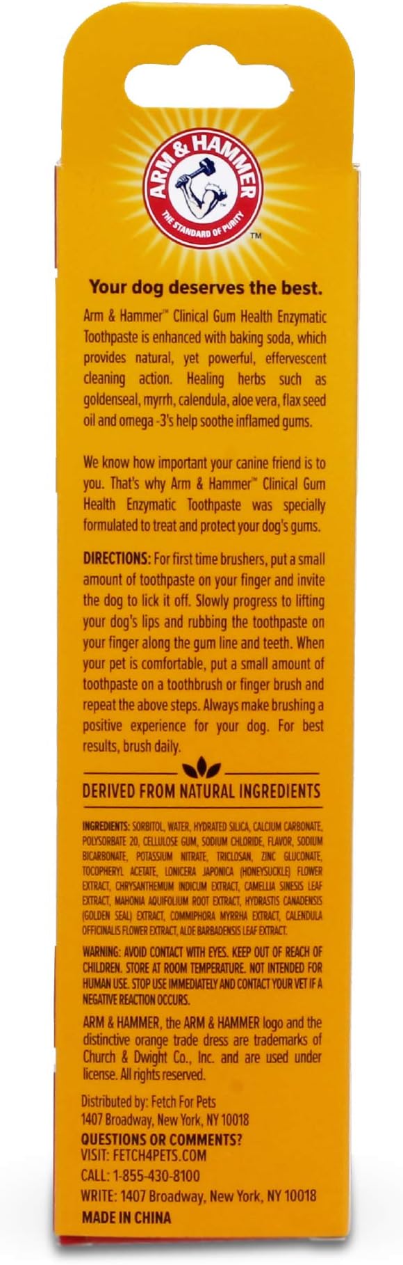 Arm & Hammer for Pets Clinical Care Enzymatic Toothpaste for Dogs | Soothes Inflamed Gums | Dog Toothpaste Enzymatic, Chicken Flavor, 2.5 Oz | Arm and Hammer Toothpaste for Dogs, Dog Dental Care
