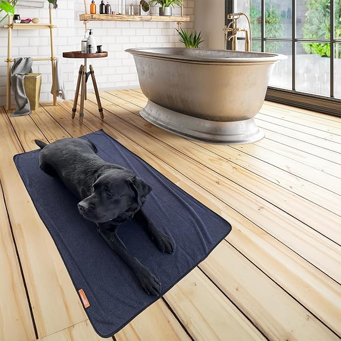 Bath Towel for Large Dogs – XL Microfiber Dog Drying Towel | Covers More, Absorbs More | 47 x 31 in | Quick Dry After Baths, Swims & Wet Walks