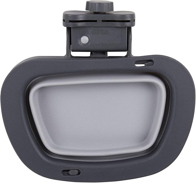 Dexas Popware for Pets Collapsible Kennel Bowl, PW275432429, Light Gray, Regtangular