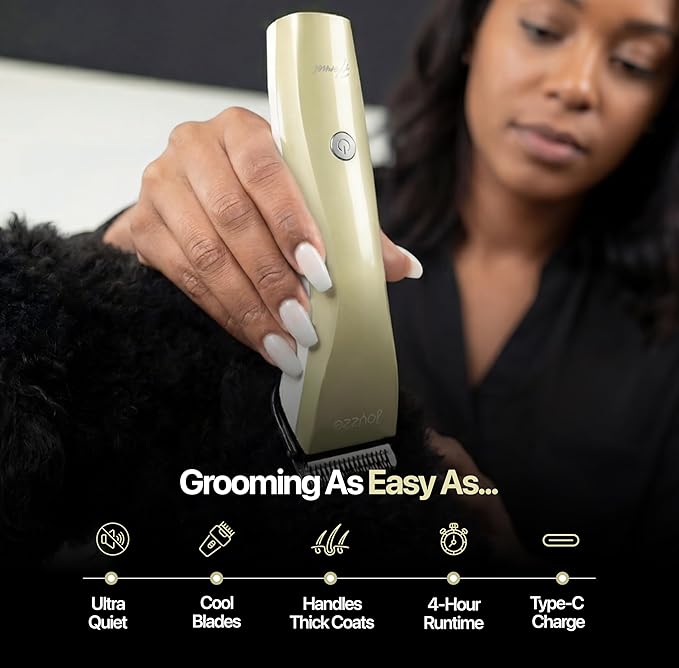 Hornet 5-in-1 Professional Pet Grooming Clipper for Dogs & Cats, Low Noise, Precision Trimmer for Trimming, Shaping & Styling