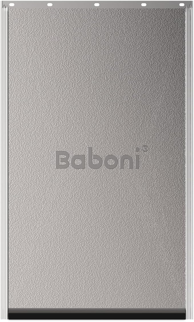 Baboni Replacement Flap for Baboni Plastic Dog Doors Including Screws,Black Magnetic Strip,Large(10 1/8 in x 16 7/8 in)