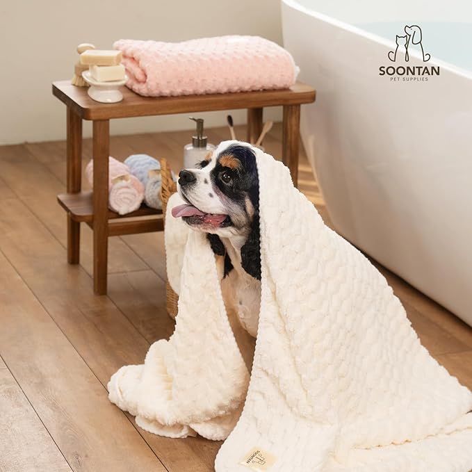 Cloud Pet Towels – Absorbent, Soft Microfiber Towels for Drying Dogs and Cats, Quick-Dry, Includes 2 Sizes