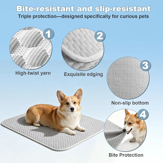 GOLOPET Laarge Cooling Mat for Dogs 27x40in | (Q-Max>0.5) Self-Cooling Dog Bed,Breathable Arc-Chill Cooling Fabric,Foldable, Easy to Clean,Outdoor & Indoor,Travel Use
