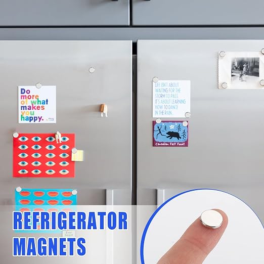 DIYMAG 500Pcs Small Refrigerator Magnets, 10x2mm Round Rare Earth Magnet | Mini Tiny Neodymium Strong Magnets for Crafts, DIY, Fridge, Miniatures, Whiteboard, Office, Kitchen, Dry Erase Board