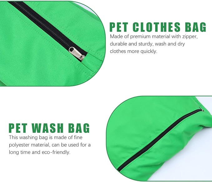 Hemobllo Pet Clothing Laundry Bag Lightweight Zipper Wash Bag for Dog Clothes and Toys for Washing Machine and Dryer Portable Travel Organizer