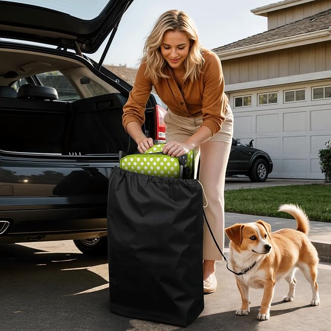 Magshion 3-Wheel Pet Stroller for Small/Medium Dogs & Cats, Up to 33lbs | Foldable Travel Jogger w/ Breathable Mesh Cover, Lightweight Design, Safety Tethers, Cup Holder & Storage Basket