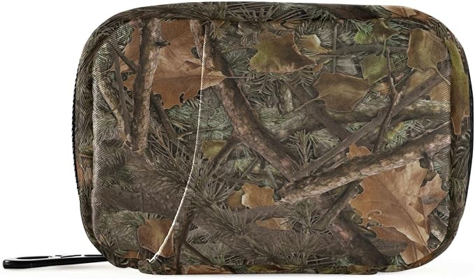 Vintage Camo Pill Case, Weekly Portable Pill Bag Container 7 Days Pill Box Organizer Vitamin Supplement Holder with Zipper for Travel Family Business