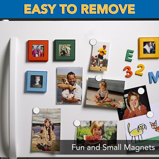 DIYMAG 80Pcs Small Refrigerator Magnets, 12x2mm Round Rare Earth Magnet | Mini Tiny Neodymium Strong Magnets for Crafts, DIY, Fridge, Miniatures, Whiteboard, Office, Kitchen, Dry Erase Board