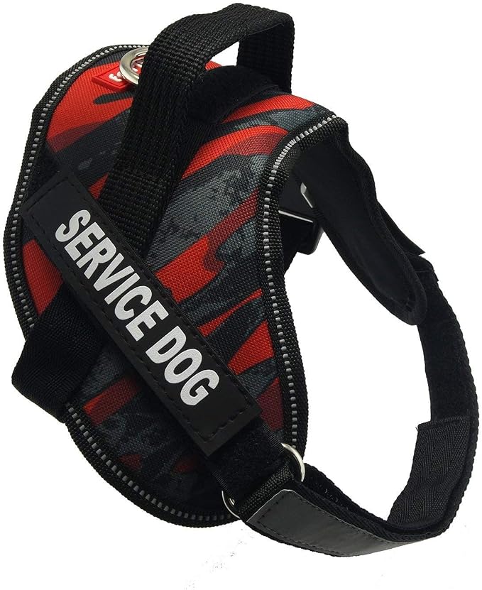Fairwin Dog Patches for Service Dogs, Reflective and Removable Dog Tags for Service Vest Dog Harness