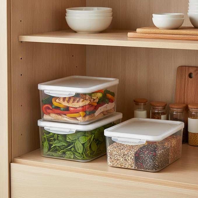 Rectangular Clear PET Storage Bin
