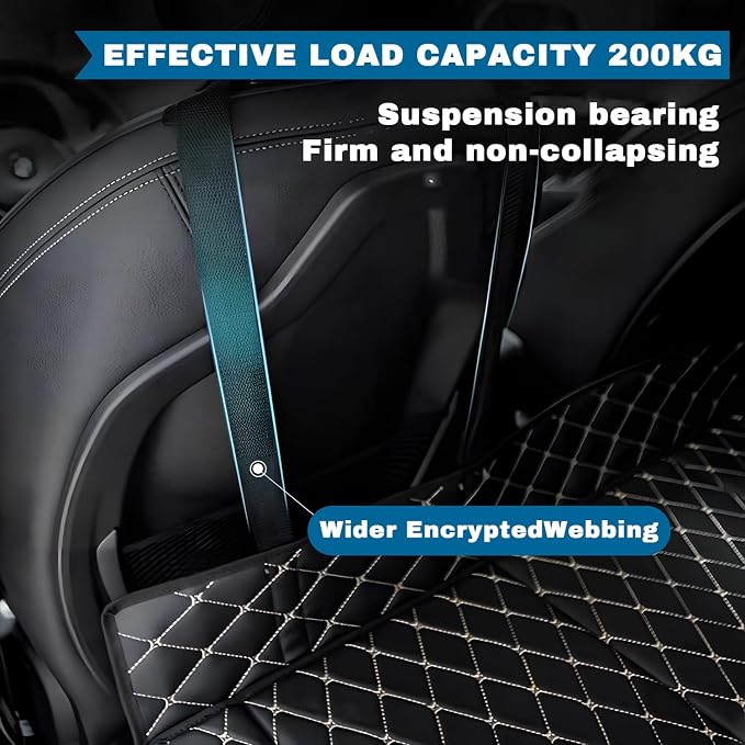 Car Mattress for Audi Q4 e-tron - Custom Fit, Leather Heavy-Duty Waterproof Outdoor Back Seat Rest Bed Non Inflatable Storage Box Double-Sided Folding, for Audi Q4 e-tron 2022-2025