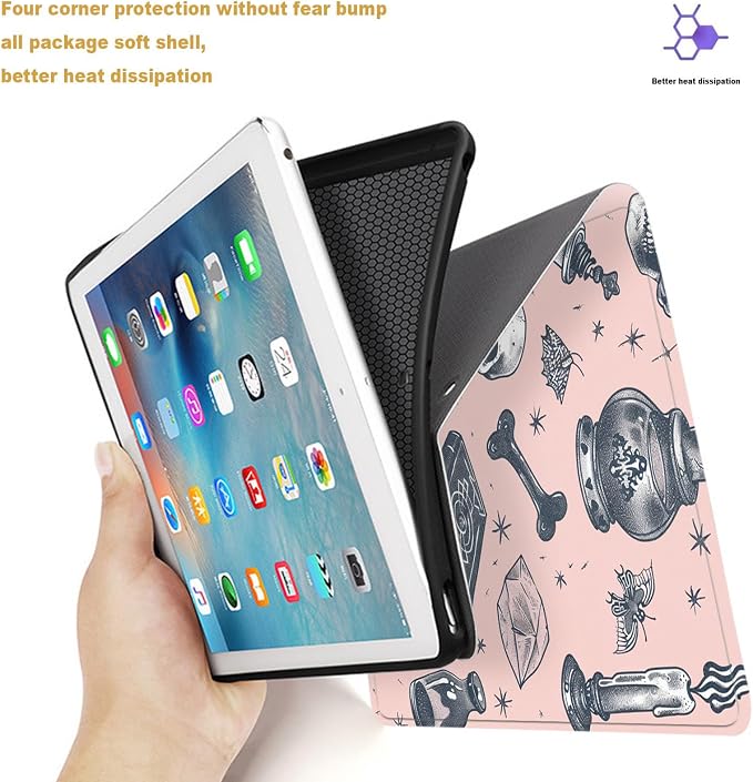 Tablet Case for iPad mini 5/4 Case 7.9 Inch 20219/2017,Shockproof Protective Cover with Stand,Auto Wake/Sleep,Goth Skull