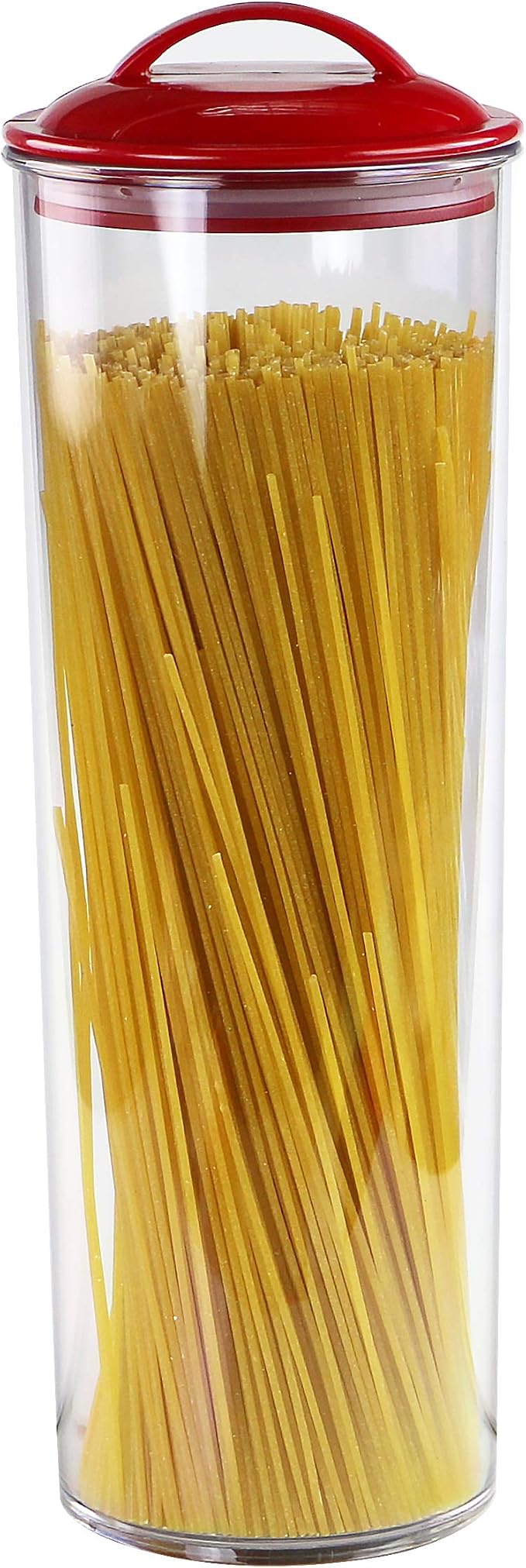 Calypso Basics by Reston Lloyd Acrylic Storage Canisters, Spaghetti, Red