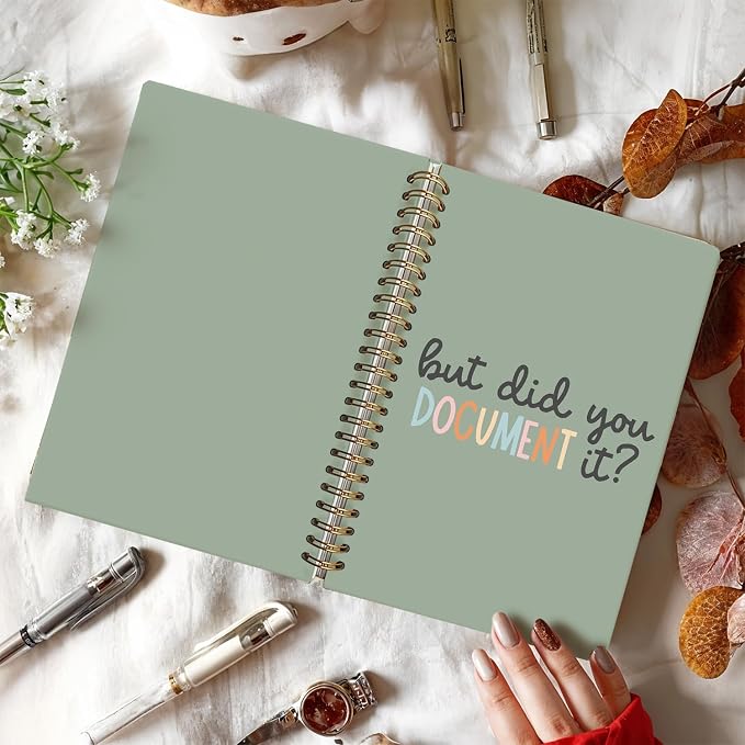 LIANGW But Did You Document It Funny Green Notebooks for Work | Funny Work Gifts for Coworkers & Boss, Coworker Office Gifts for Men Women, Funny Office Supplies, Fun Notebooks 5.5x8.3 In