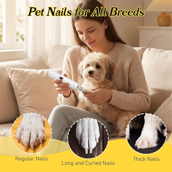 10 Pack Dog Nail Grinder Replacement Heads, Dog Nail Grinder Diamond Bit Compatible with Casfuy LOPSIC Most Brands Electric Pet Trimmer