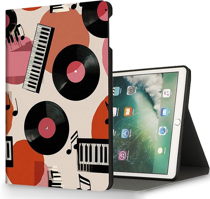 for Microsoft Surface Pro 8-13" 2021 Tablet Case,Auto Wake/Sleep,Adjustable Stand Protective Cover - Music Elements