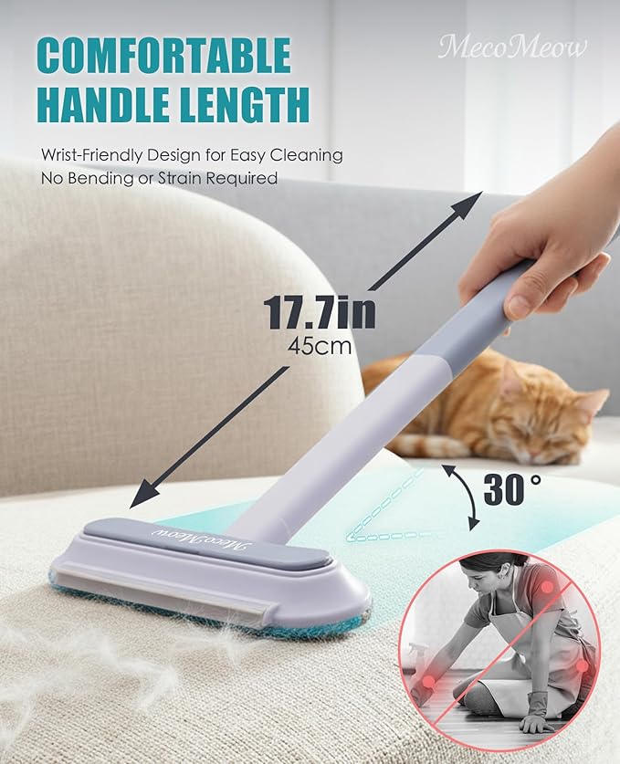 Pet Hair Removal Brush for Couch, Durable, Reusable, Washable Lint Cleaner for Dog and Cat Hair, Gentle on Furniture, Effective on Carpets, Clothing, Bedding-Simple