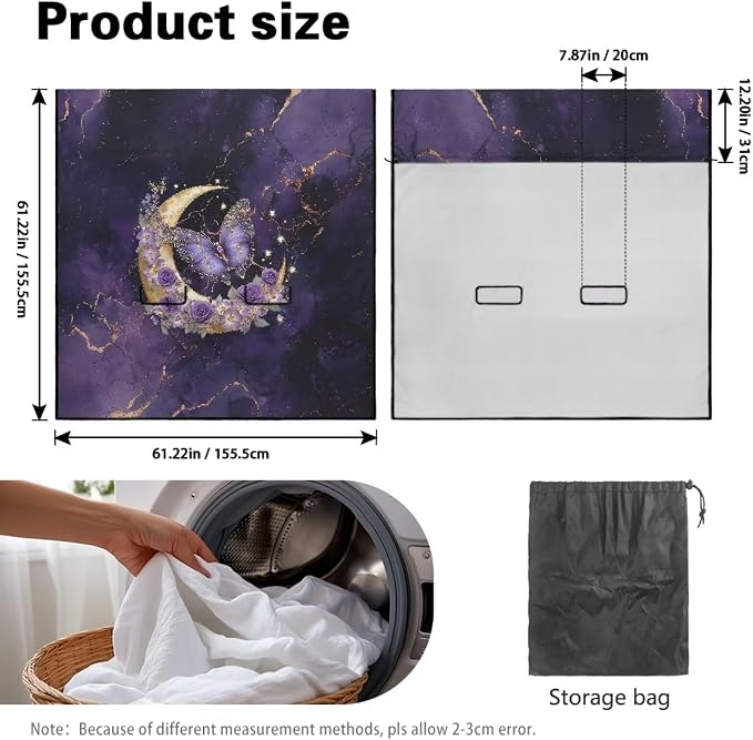 Renewold Backseat Cover for Dogs in Car Back Seat Pet Cover for Dogs Car Rear Bench Seat Towel Mat Purple Butterfly Moon Pet Supplies Travel Products After Running Yoga Workout Blanket Beach Pad