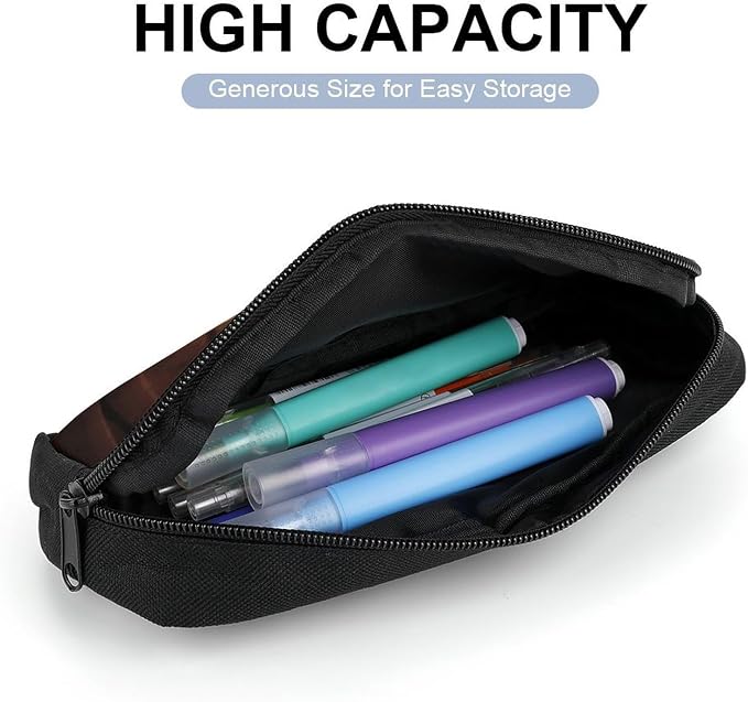 Ovely Pet Dog Beagle Pencil Case Large Capacity Pencil Pouch | Zipper Pencil Bag Aesthetic Coin Pouch Portable Desk Organizer for Office, Travel, Multi-Purpose Makeup Bag for Adults