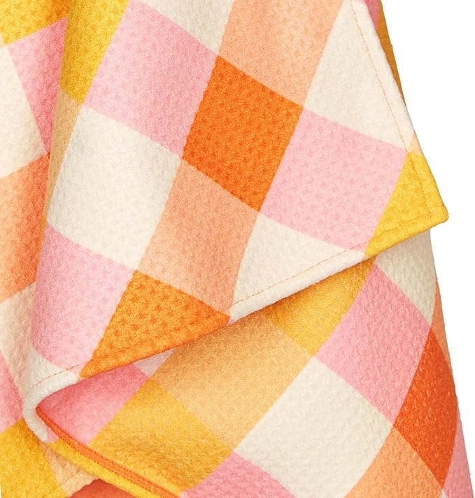 Dock & Bay Pet Towel - Super Absorbent & Quick Drying Dog Towels with Bag - 100% Recycled - Rhubark & Custard, Large (120x70cm, 47x27)