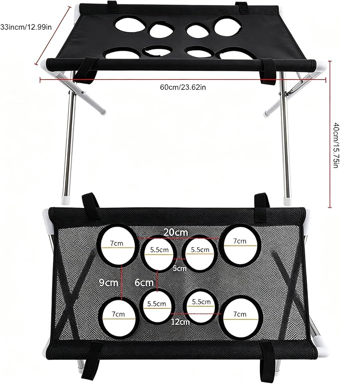 Foldable Dog Grooming Table, Pet Hammock with Stand for Small Dogs & Cats