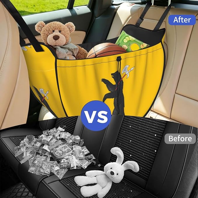 Flag of Yaroslavl Car Seat Organizer-Backseat Storage Bag for Travel | Waterproof Durable. Holds Snacks Gear Essentials. Fits Most Cars.