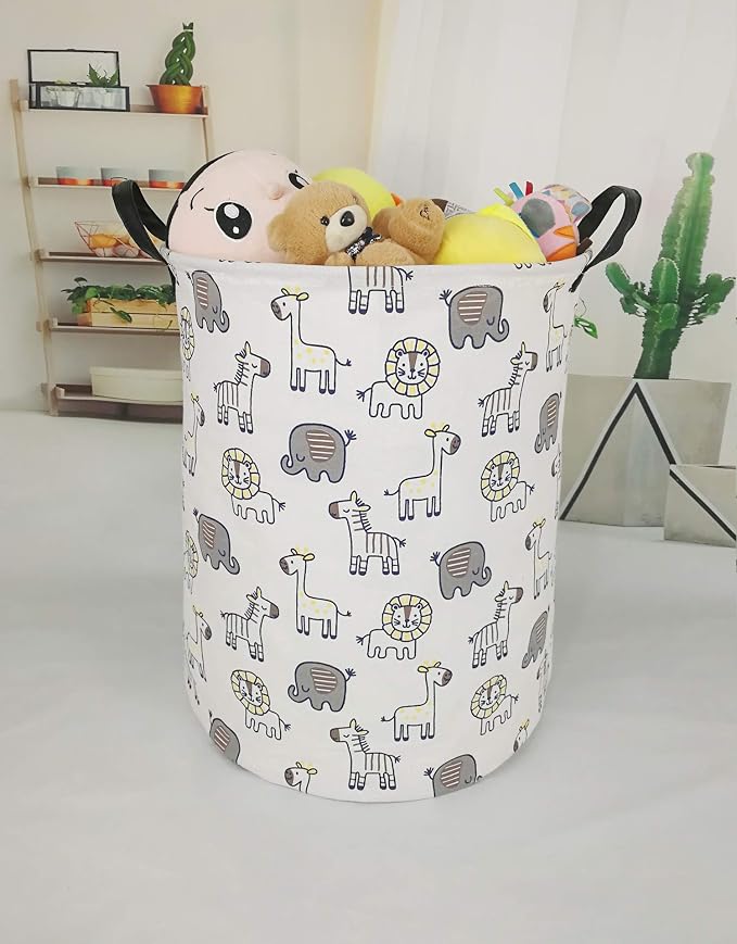 MAIZMZ Kids Hamper Baby Storage Bins Gift Toy Box Organizer Nursery Waterproof Laundry Basket Large Canvas Collapsible Chest for Boys Girls Bedroom Closet Shelf Room Decor