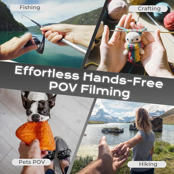 【2026 Extended Long】 Magnetic Neck Mount for Phones,Neck Phone Holder | 27.6"Hands Free Pov Phone Holder Chest Mount for iPhone17–12 & Android,Go Pro DJI,Camera Shoulder Supports