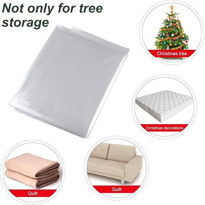 TUPARKA Furniture Cover Plastic Storage Bag Heavy Duty Water Resistant Sofa Slipover for Moving Long Term Storage, 110 x 72 inches