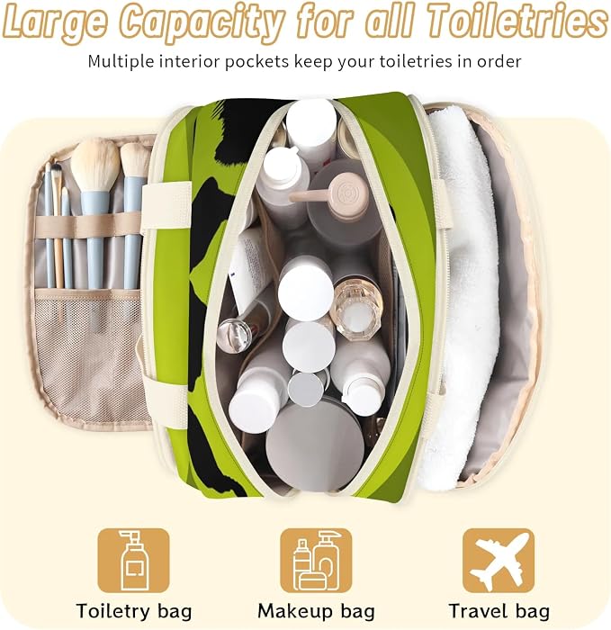 Wild Grouse Travel Toiletry Bag for Women | Turkey Lightweight Waterproof Makeup Cosmetic Bag Large Tote Organizer for Traveling, Toiletries, Accessories