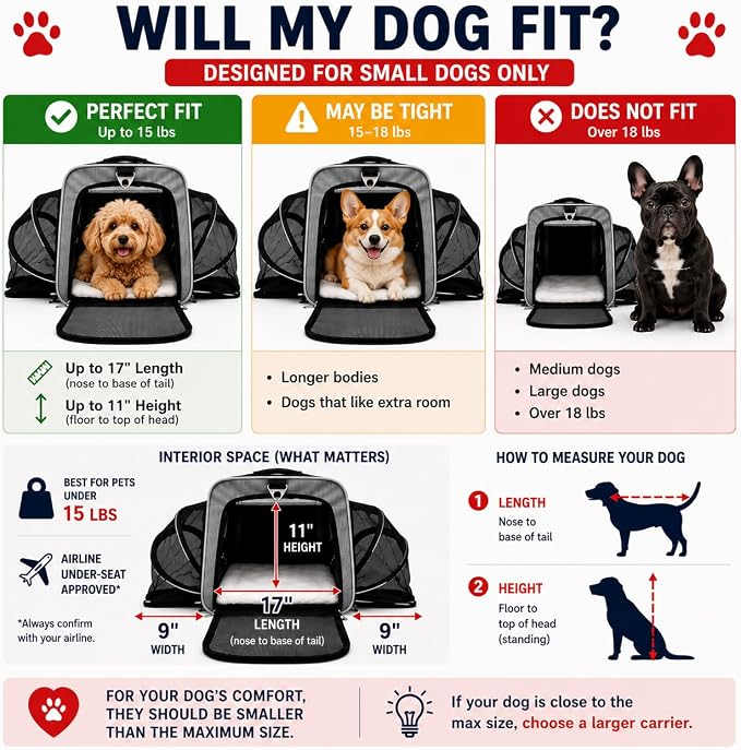 Airline Approved Expandable Premium Pet Carrier on Wheels- Two Sided Expandable Rolling Carrier- Designed for Dogs & Cats- Extra Spacious Soft Lined Carrier! (Grey)