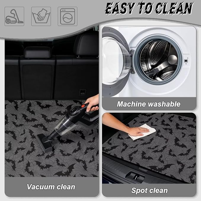 Mandala Print Universal Cargo Mat for Truck, All Weather Non Slip Car Trunk Liner 29" x 39", Washable Durable Pet Friendly Purple Rear Cargo Protection
