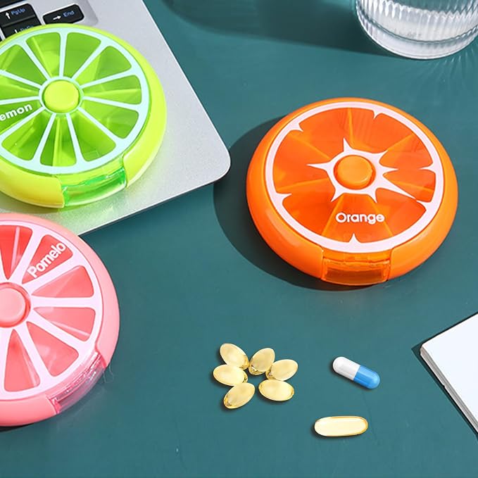 Weekly Pill Organizer 7 Day 3 Times a Day INVODA Large Daily Pill Cases for Pills Vitamin Fish Oil Supplements Container