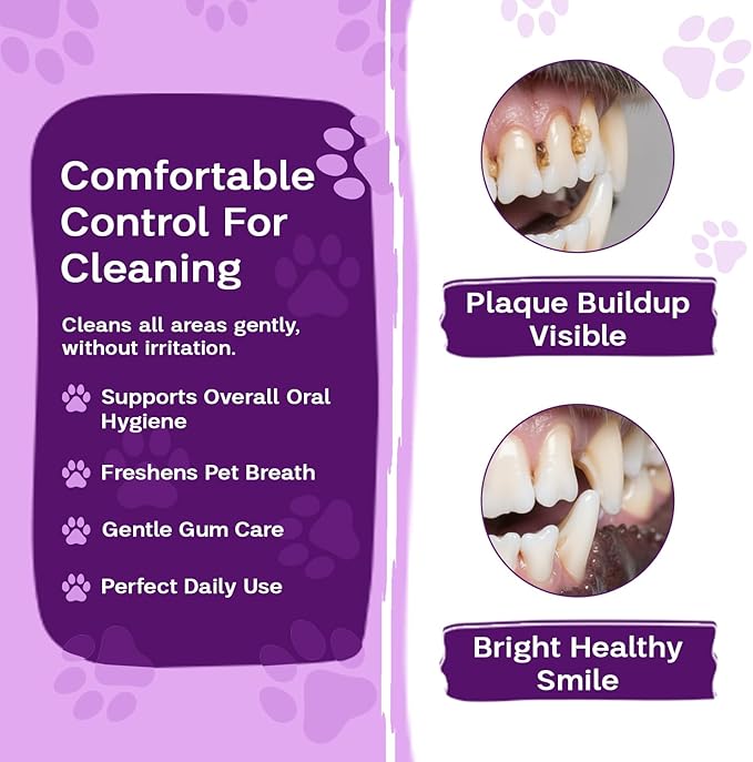 Dental Wipes Unscented – Best Dog Teeth Cleaning, Dog Dental Wipes for Dogs Teeth, Finger Toothbrush for Dogs and Cats, Oral Care, Remove Plaque, Tartar & Bad Breath – 50 Count