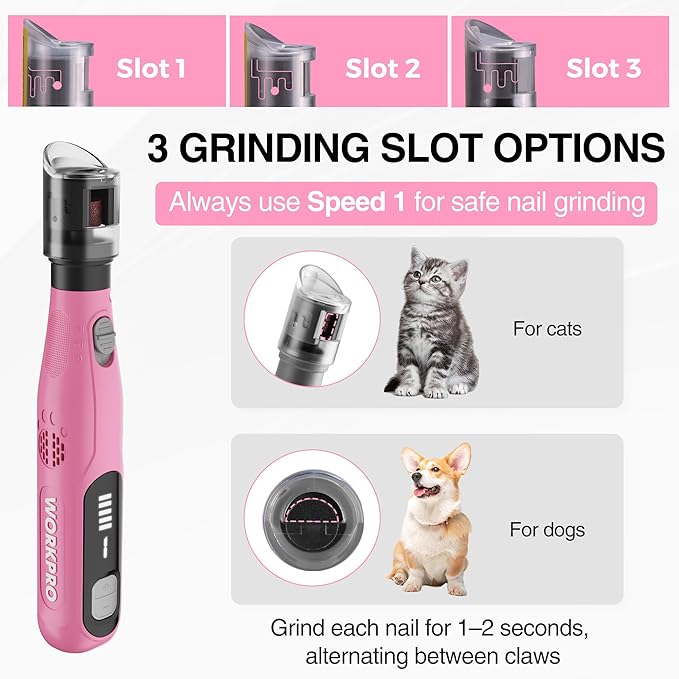 WORKPRO 3.6V Cordless Rotary Tool Kit, 70 Accessories, 6 Variable Speeds, Type-C Rechargeable, Mini Power Rotary Tool for Engraving, Sanding, Polishing and Pet Nail Grooming
