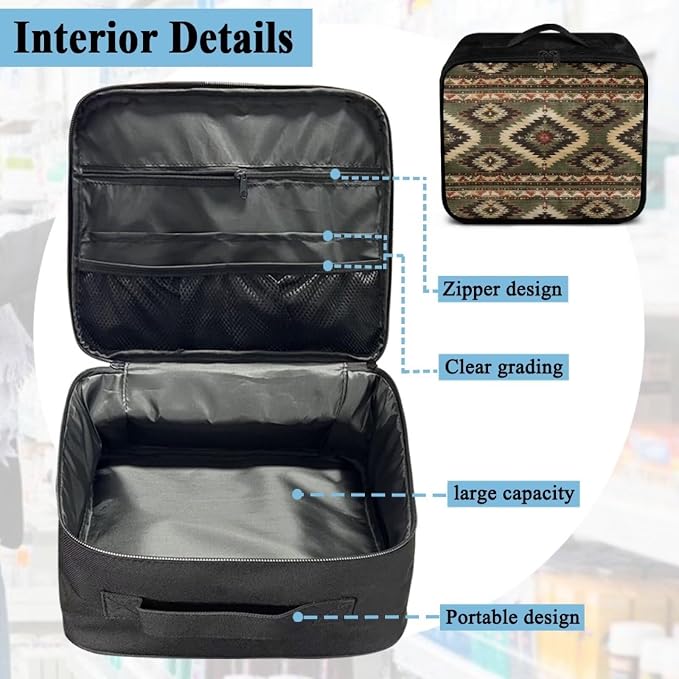 First Aid Kit Bag Pet Paw Cute Dog Print Empty Medic Bag for Pet Friendly Households and Outdoor Adventures Featuring Wear Resistant Material Breathable Tribal