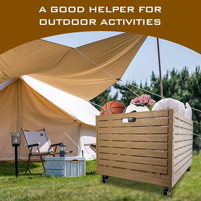 Collapsible Rolling Crate on Wheels, 440lbs Capacity Foldable Storage Bins Heavy Duty Plastic Furniture Moving Dolly Cart for Travel Shopping Luggage Office Use with Removable 360° Rotation Wheels