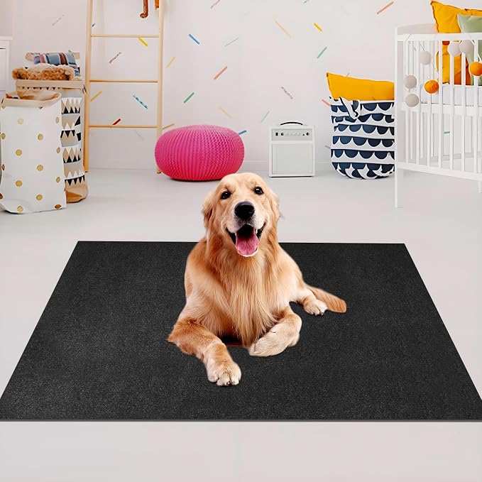 Dog Playpen Mat, Dog Crate Pad Liner for Kennel Training Under Pet Cage Mat Absorbs Waterproof Non-Slip Reusable Puppy Pad to Protect Floors, 24"x 36"