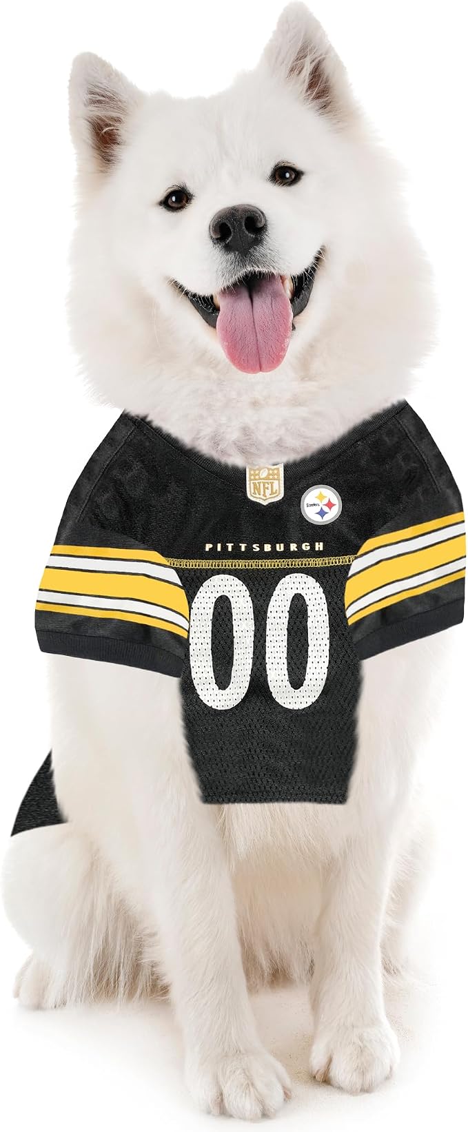 Pets First NFL Pittsburgh Steelers Dog Jersey, Size X-Large, Football Shirt Costume for Pet, Dog Sports T-Shirt, NFL Team Clothing for Cats, Licensed Pet Apparel Available in 7 Sizes and 32 Teams